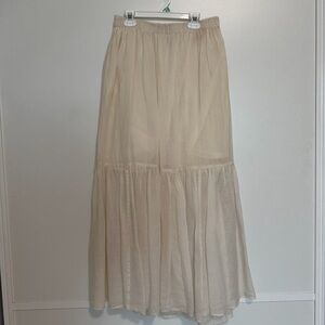 Banana Republic Cream Maxi Skirt